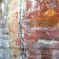 Picture showing an example of Aboriginal rock art